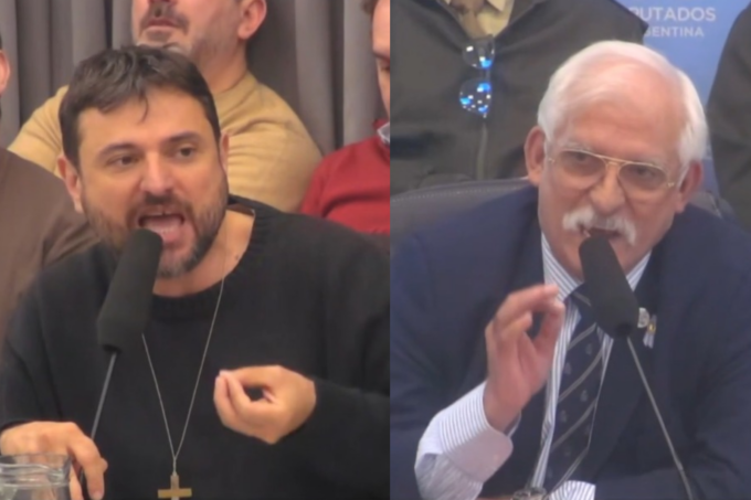 Grabois trató de “soretes vende-patria” a los libertarios, Zapata le apagó el micrófono y lo trató de “facho de mierda”